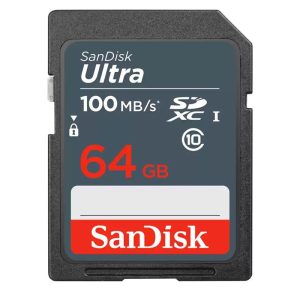 Cartão De Memoria  SD SanDisk Ultra 100 MB/S C10 64 GB