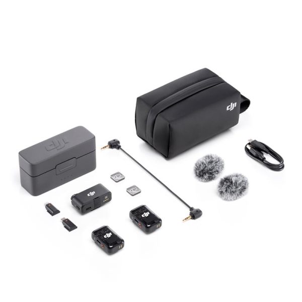 MICROFONE DJI  2 (2 TX + 1 RX + CHARGING CASE) (FCC)  - Image 2