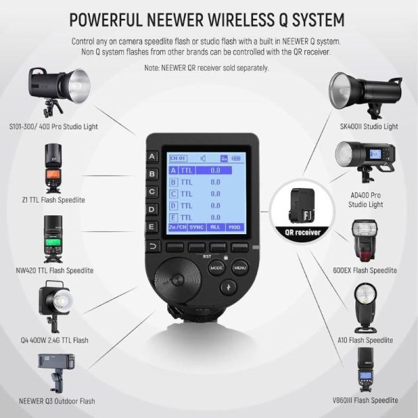 NEEWER RADIO FLASH QPRO-C TTL P/CANON - Image 2