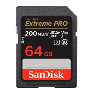 MEM SD 64GB SANDISK EXTREME PRO 200-90MB/S U3 (SDSDXXU-064G-GN4IN)