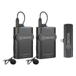 MICRÓFONO INALÁMBRICO  DUAL BOYA BY-WM4 PRO-K4 IOS  LIGHTNING