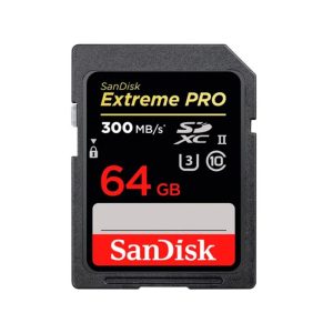 MEMORIA SD SANDISK EXTREME PRO SDXC 64GB CLASSE 10 300MB/S