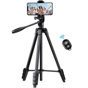 TRIPODE K&F B174A1 C/SOPORTE P/CEL Y CONTROL BLUETOOTH (KF09.125)