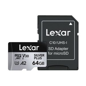 MEM MICRO SD 64GB LEXAR PROFESSIONAL SILVER PLUS 205-100MB/S C10 (LMSSIPL064G-BNANG)