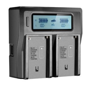 CARG. AC. DUAL CHARGE LCD NP E-REISE